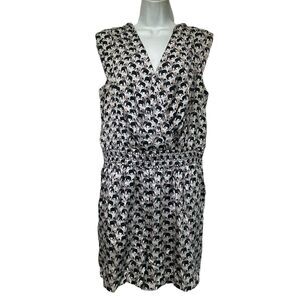 BCBG Generation Pink Black Elephant Romper Size L